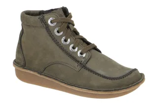 Clarks 26173886 4 Funny Cedar Damen Hi Cut Sneaker Boots Gr?n - Dark Olive