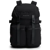 Tommy Hilfiger Freizeitrucksack TH TRAVEL FLAP BACKPACK, Unisex Reiserucksack, Travel-Rucksack mit gepolsterten Tragegurten