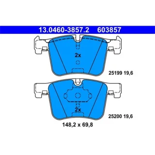 ATE Bremsbel?ge vorne BMW 02 1 3 4 X3 X4