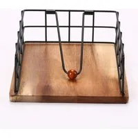 Cheffinger Serviettenhalter Serviettenhalter Serviettenspender Serviettenständer Holz Cheffinger