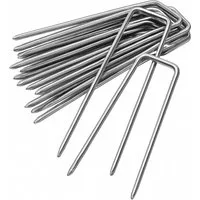 ToCi Bodenanker Erdanker 150×30 mm 50er-Set verzinkt U-Form Heringe