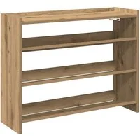 vidaXL Schuhregal Schuhregal Artisan-Eiche 80x25x62 cm Holzwerkstoff, 1-tlg.