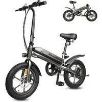 ibettertec E-Bike S5 E-Klapprad 16x3 Zoll, 45 km, 25 km/h,City E-Bike, Pendler Pedelec, 3 Gang, 250 Wh