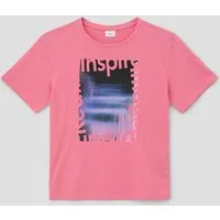 s.Oliver Kurzarmshirt T-Shirt T-Shirt mit Frontprint