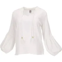 Guru-Shop Longbluse Schlupfbluse Boho chic, luftige Musselin.. alternative Bekleidung