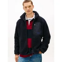 Tommy Hilfiger Sweatjacke TEDDY FLEECE ZIP THROUGH Übergangsjacke Herbstjacke Teddy Plüsch Soft Jacke