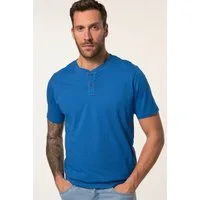 JP1880 T-Shirt Henley Bauchfit Halbarm Rundhals