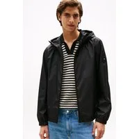 Tommy Hilfiger Blouson RWB HOODED JACKET Freizeitjacke, Übergangsjacke elastische Bündchen, wasserabweisend