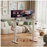 Claiks Schreibtisch Höhenverstellbar elektrischer Schreibtisch (1-St), 120x60 cm, weiß