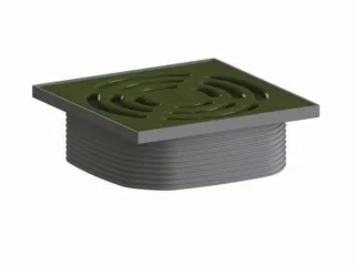 Dallmer Aufsatz DallDrain Pure, bronzegrün, 120 x 120 mm, 518262 518262