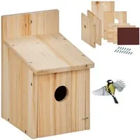 relaxdays Nistkasten Bausatz für Vögel
