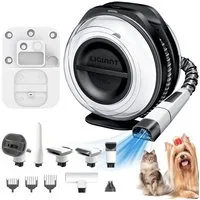 LIGIANT Hundeschermaschine Kabelloser Hundestaubsauger, 7-in-1 Multifunktions-Pflegeset, Leise, 2,2L Behälter