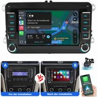 ESSGOO Für VW GOLF 5 6 Plus Touran Tiguan Caddy Passat Polo Carplay Autoradio (RDS, Digitalradio (DAB), FM, AM, Carplay Android Auto Blurtooth Navigationsgeräte)