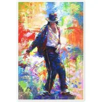 Posterlounge Wandbild Michael Jackson II, Leon Devenice, erhältlich als Poster, Leinwandbild, Wandsticker oder Acrylglasbild