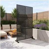 casa.pro Raumteiler, »Kekan« verzinkter Stahl 180 x 90 cm Schwarz