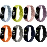 kwmobile 8x Sportarmband für Samsung Galaxy Fit 2 Armband Smartwatch, 8-tlg., Armband TPU Silikon Großes Set Fitnesstracker - verschiedene Farben
