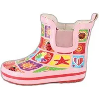 Beck Kleinkinder Gummistiefel Memory Gummistiefel (wasserdichter Kurzstiefel, aus weichem, flexiblen Naturkautschuk) herausnehmbare Innensohle, Gummieinsätze