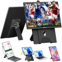 blackview 16 Zoll FHD Laptop Bildschirm Erweiterung, LCD, IPS, 1920×1200 Portabler Monitor (41 cm/16 ", 1920x1200 px, Full HD, IPS, 360°, Gaming Monitor, Kompatibel mit Windows/Mac/Android/ChromeOS)