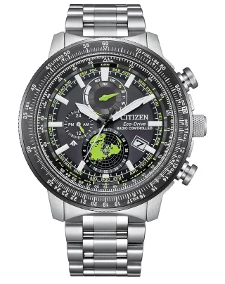 Citizen Promaster Geo Trekker Herren Silberne Uhr BY3006-53E