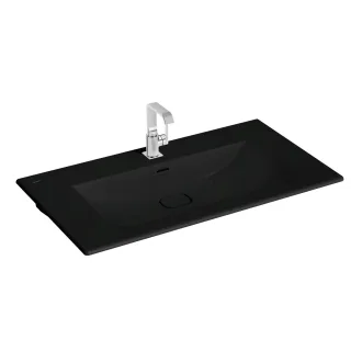 VitrA New Metropole Möbelwaschtisch wandgebunden rechteckig 100 x 53 cm mit Hahnloch,7539B483-7210 7539B483-7210