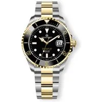 Gigandet Automatikuhr SEA GROUND 300 CERAMIC DATE G300-016M-C, Made in Germany, Saphirglas, Swiss SuperLuminova, Taucheruhr