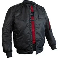 MDM Motorradjacke MDM Herren Bomberjacke Motorradjacke mit Protektoren Schwarz Motorradjacke mit Protektoren und Belüftung