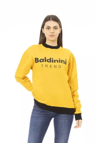 Gelbes Rundhals-Sweatshirt