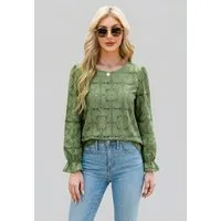 Cupshe Blusentop Romantisches Strick Top aus Spitze