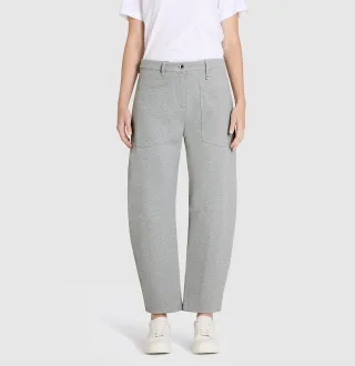 MAC - MAC JEANS - BAGGY SMART, Light Jersey grau - Gr. - 34