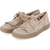 Paul Green Paul Green 1217-009 Damen Rauleder taupe Slipper