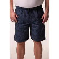 Men Plus Badehose Badeshorts Bauchfit Alloverprint Elastikbund