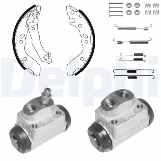 Delphi Bremsbacken vormontiert hinten Hyundai Atos