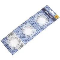 Abflusssieb Abflusssiebe Kunststoff 3er Pack Grau 3 Stück, Kunststoff, (Stück, 3-St., 3er Pack), Abflusssiebe Kunststoff Abflusssieb