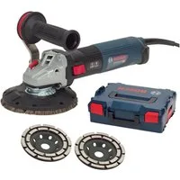 Trongaard Winkelschleifer / Betonschleifer-/ Sanierungsfräse-Set / 1.700W / 125mm, max. 11500 U/min, (Komplett-Set)