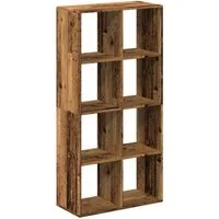 vidaXL Bücherregal Raumteiler-Bücherregal Altholz-Optik 69,5x29x137,5 cm, 1-tlg.