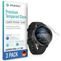 smartect Displayschutzfolie TPU Schutzfolie Klar für Garmin Venu 4 41 mm, Set, 3 Stück, Panzerfolie Bildschirm Displayfolie