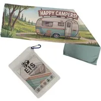 speecheese Sporthandtuch Happy Campers Eishandtuch für Campingfans