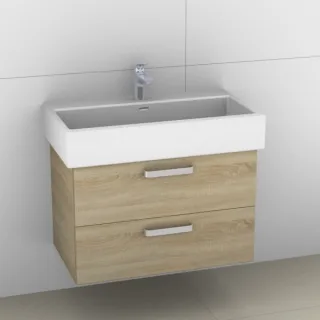 Artiqua 415 Waschtischunterschrank für Living City 817436 Castello Eiche quer NB, 415-WU2L-L9-7134-4 415-WU2L-L9-7134-426