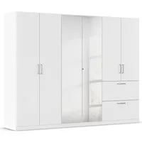 rauch Drehtürenschrank Kleiderschrank Schrank Garderobe Schlafzimmerschrank PADUA voll aufgelegte Spiegeltüren, zwei große Schubladen MADE IN GERMANY
