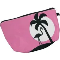 cosey Kosmetiktasche Make-up Tasche, Schminktasche und Kulturbeutel – Flamingo Design (Einzelprodukt, 1 Stück)