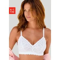 Vivance by Lascana Bralette-BH, BH ohne Bügel aus Spitze und feinem Mesh, bequemer BH, große Größen