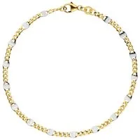 JOBO Goldarmband, Steg-Panzerarmband 333 Gold massiv 19 cm