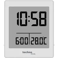 technoline Funkwecker WT 185 mit Temperaturanzeige und Dual-Alarm mit extra Anzeige für Alarmzeiten