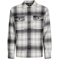 Jack & Jones Langarmhemd JCOEDDIE CHECK WOOL BLEND OVERSHIRT LS Overshirt Form