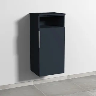 Sanipa 3way Mittelschrank mit 1 Tür und 1 offenem Fach, Marine-Matt, UP1351R UP1351R