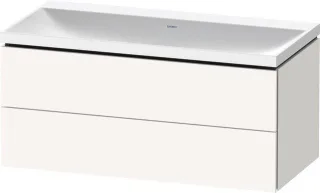 Duravit L-Cube c-shaped Set wandhängend Weiß Supermatt 1000x480x480 mm - LC6952N84840000 LC6952N84840000