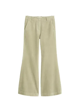 Marc OPolo Casual - Cordhose flared Smooth Sage - Gr. - 36