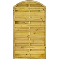 GartenLand Zaun Dichtzaun Vario gebogen Kiefernholz – Kesseldruckimprägniert, (Set, Ohne Pfosten)