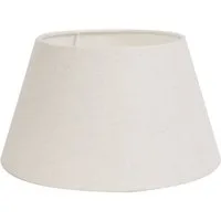 Light & Living Lampenschirm LIVIGNO, Ø 30 cm, Cremeweiß, Stoff, PVC, Metallhalterung