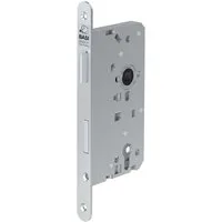 BASI Einsteckschloss Haustürschloss PZ-Lochung 92/10 mm, nach TGL-Norm, Dornmaß 65 mm, Packung, DIN Rechts, Stulp Rund 240x20 mm, Dorn 65 mm, Abstand 92 mm